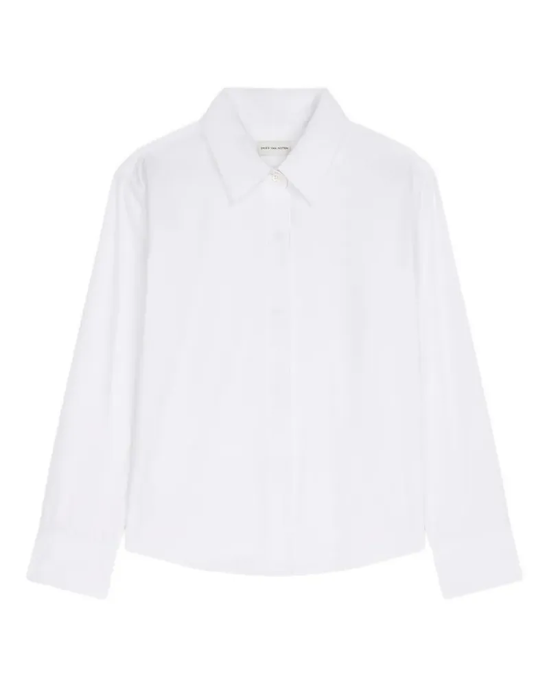 Dries van Noten Kastiges Hemd - Weiß Weiß