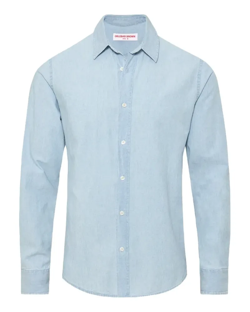 Orlebar Brown Giles Hemd aus Chambray - Blau Blau