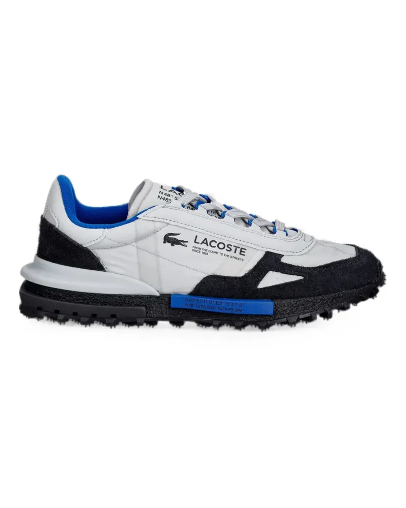 Lacoste Elite Active suede-panelled logo-print sneakers - Grau Grau