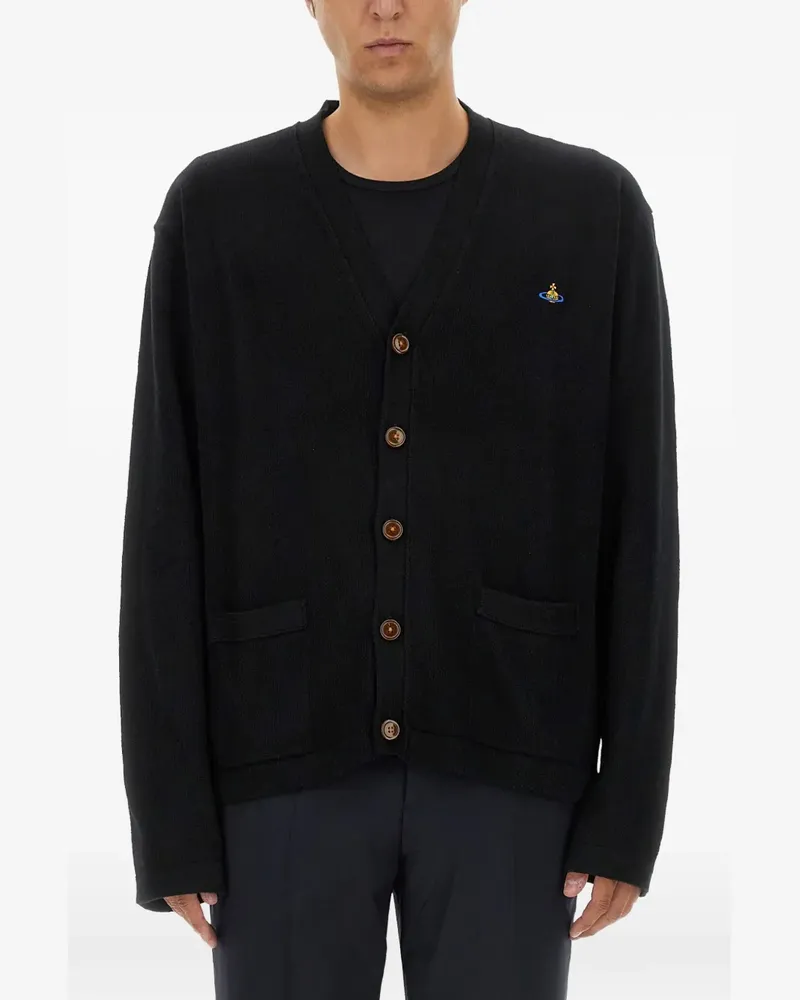 Vivienne Westwood Geknöpfter Cardigan mit Tasche - Schwarz Schwarz