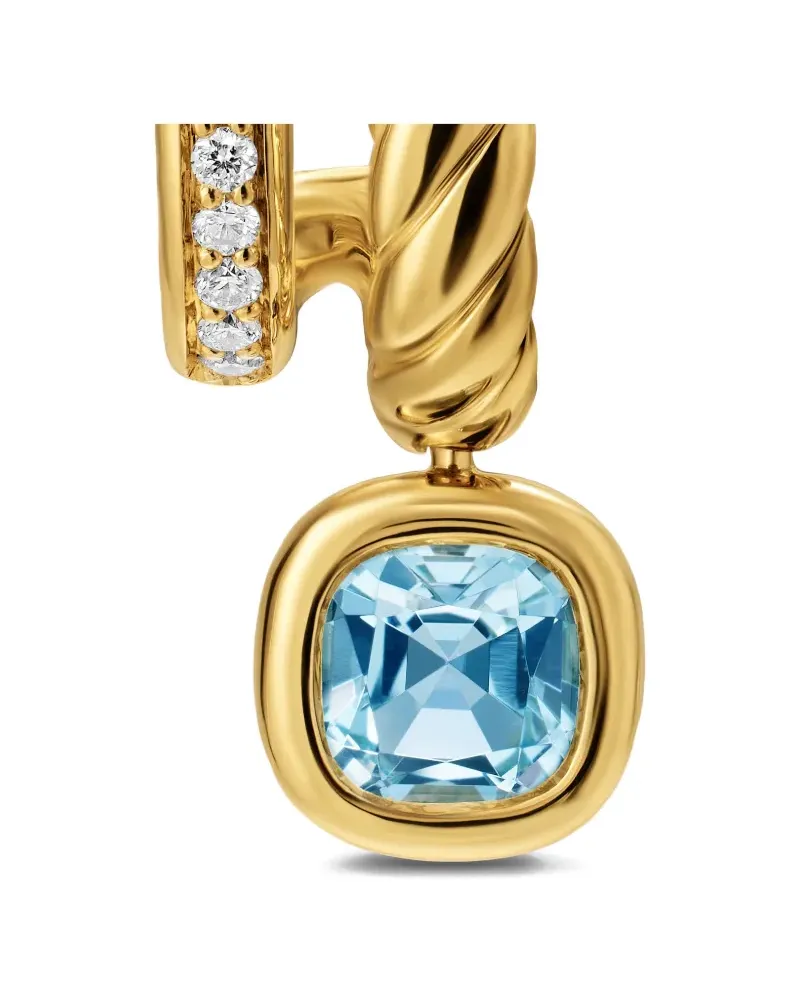 David Yurman DY Mercer® color two row drop earrings - Gold Gold