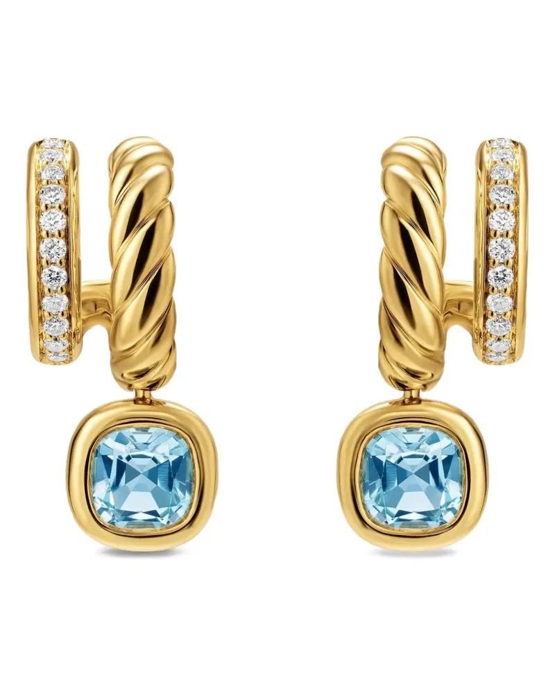 David Yurman DY Mercer® Color zweireihige Ohrringe - Gold Gold