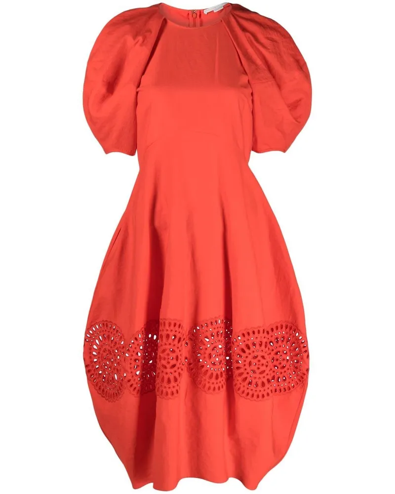Stella McCartney Midikleid mit Cut-Outs - Rot Rot
