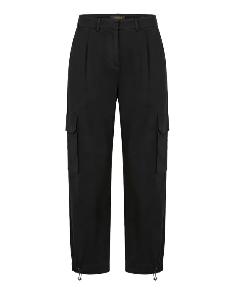 MOORER wide-leg cargo pants - Schwarz Schwarz