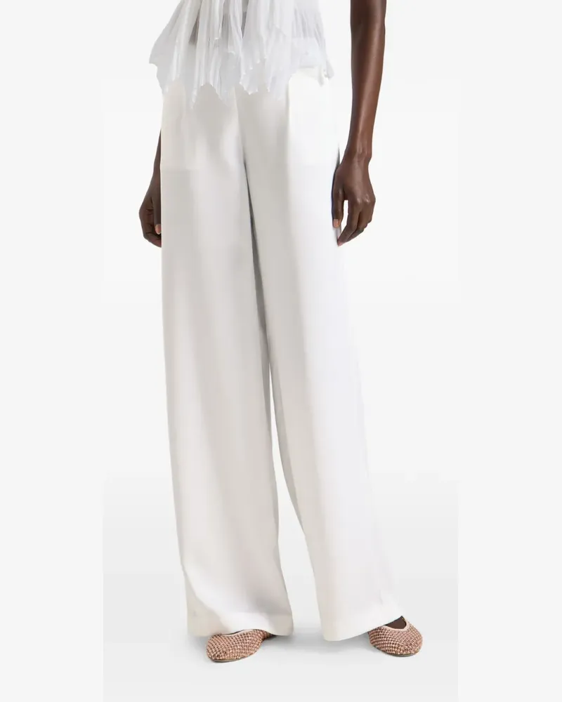 Genny flap-pocket trousers - Weiß Weiß