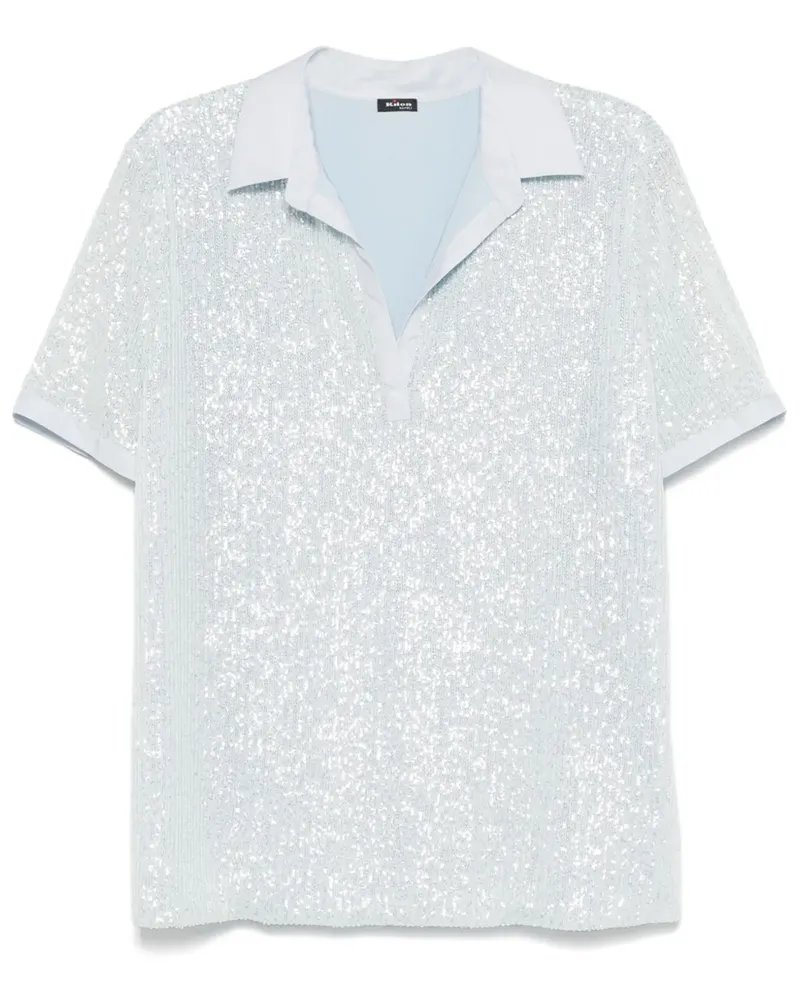 Kiton Oberteil mit Pailletten - Grün Grün