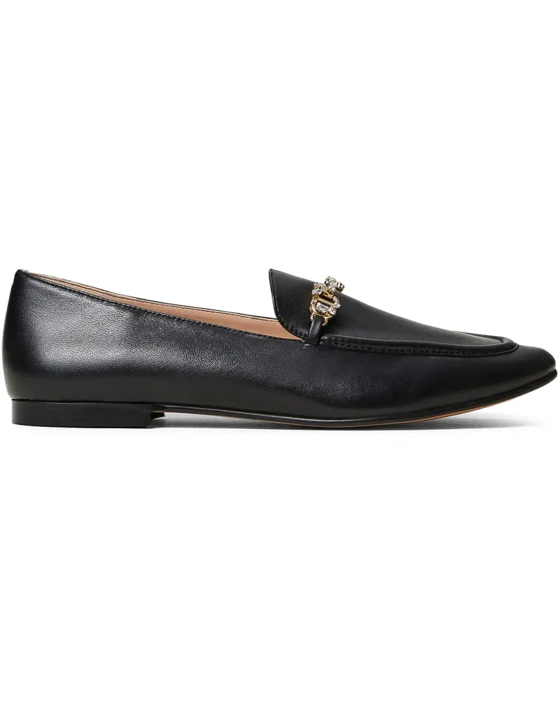 Twin-Set Loafer mit Logo-Schild - Schwarz Schwarz