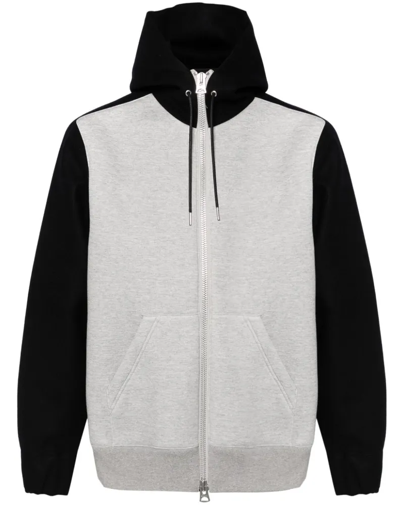 Sacai Kapuzenjacke aus Wolle - Grau Grau