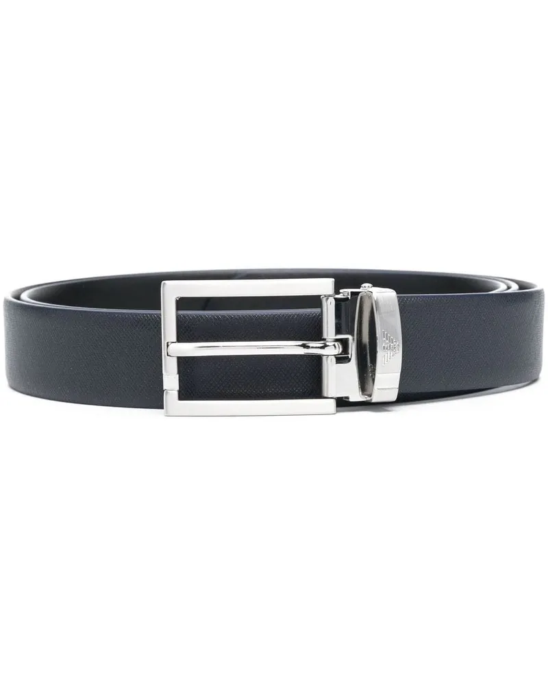Emporio Armani Gürtel mit Logo-Schnalle - Blau Blau