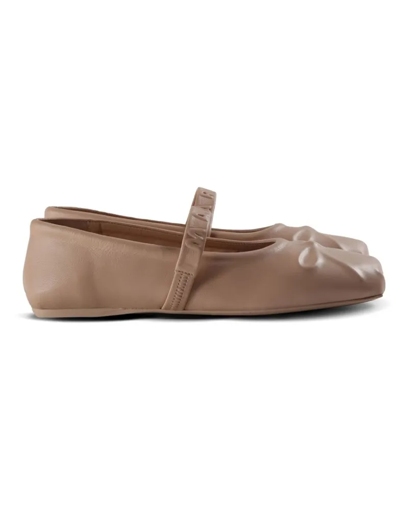 Marni leather ballerina shoes - Rosa Rosa