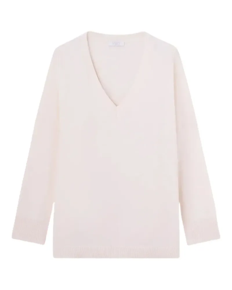 Fedeli Andy V-neck ribbed sweater - Nude Nude