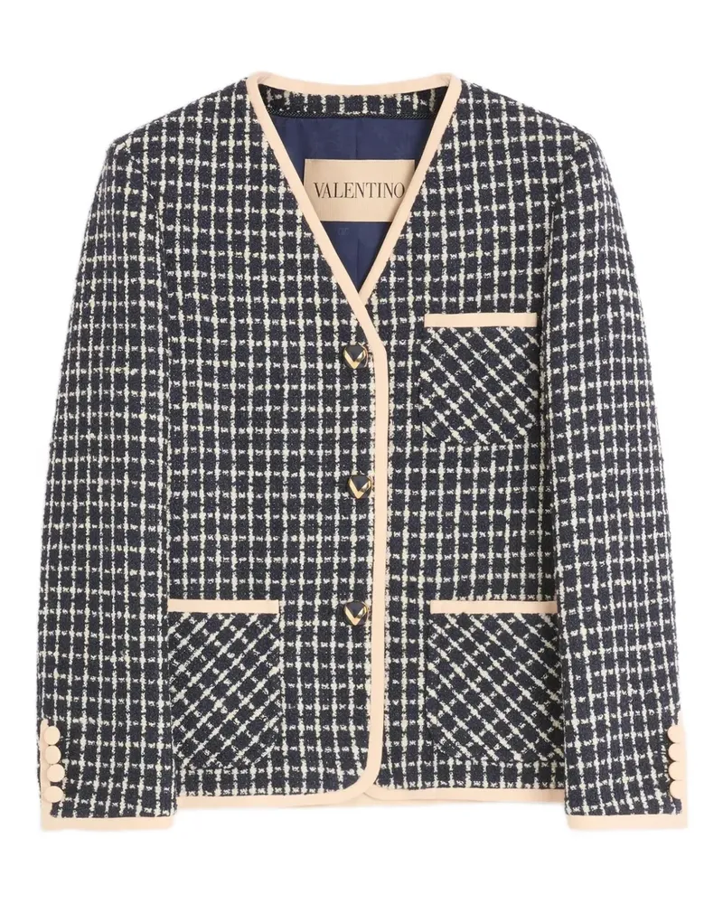 Valentino Garavani Sakko aus Bouclé - Blau Blau
