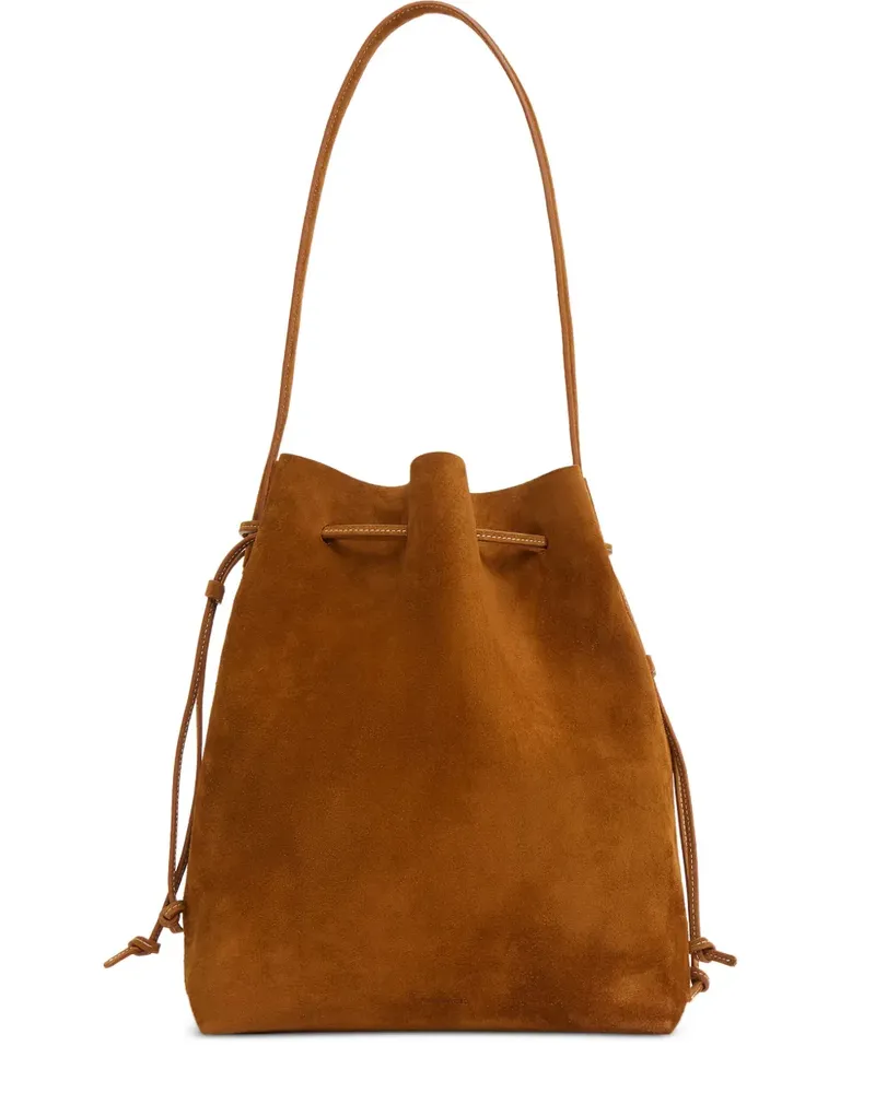 Mansur Gavriel Cabas Beuteltasche aus Wildleder mit Kordelzug - Braun Braun