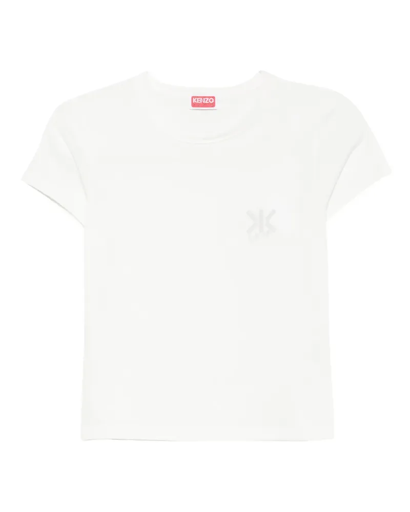 Kenzo T-Shirt mit Logo-Print - Weiß Weiß
