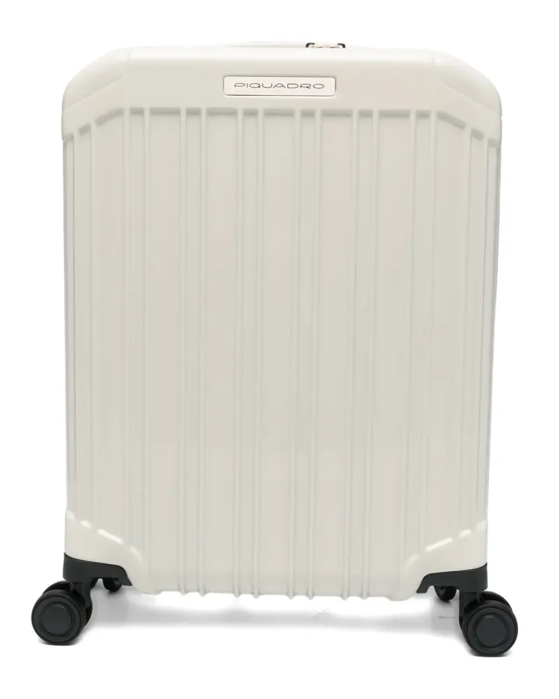 Piquadro PQ-Light ribbed-texture luggage - Nude Nude