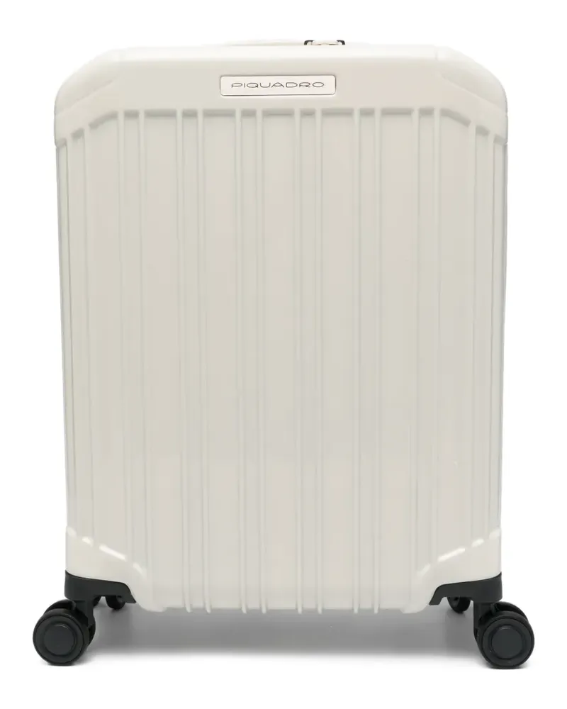 Piquadro PQ-Light ribbed-texture luggage - Nude Nude