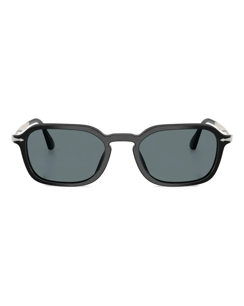 Persol Sonnenbrille mit eckigem Gestell - Schwarz Schwarz