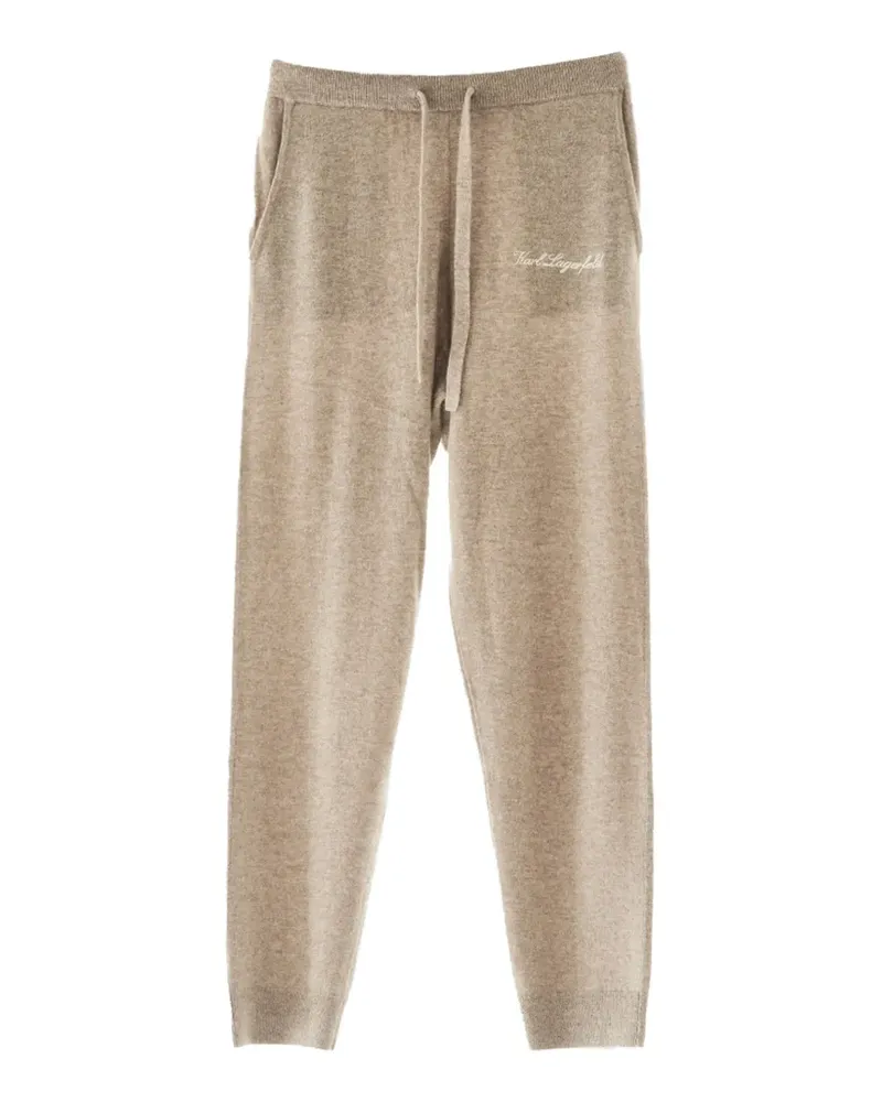 Karl Lagerfeld Jogginghose aus Kaschmir - Nude Nude