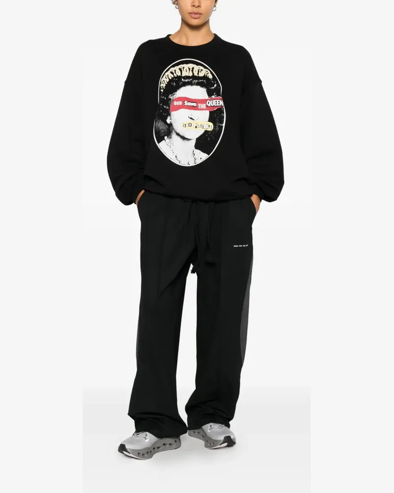 Aniye By graphic-print sweatshirt - Schwarz Schwarz