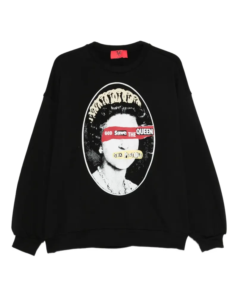 Aniye By graphic-print sweatshirt - Schwarz Schwarz