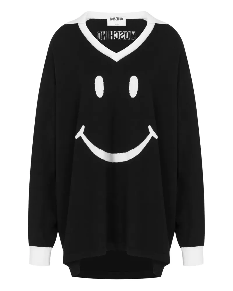 Moschino Pullover mit V-Ausschnitt - Schwarz Schwarz
