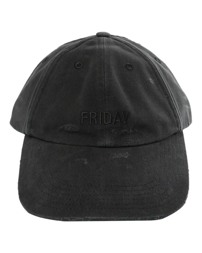 VETEMENTS text-motif baseball cap - Schwarz Schwarz