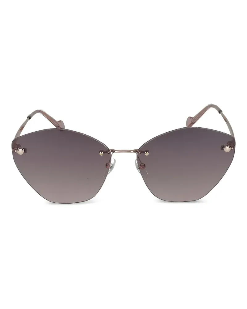 Liu Jo heart-detail sunglasses - Gold Gold