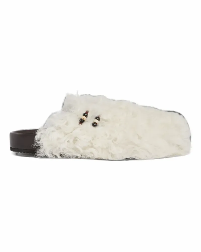 Alanui The Journey fur mules - Nude Nude