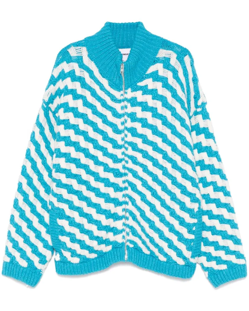 BONSAI Cardigan mit Reißverschluss - Blau Blau