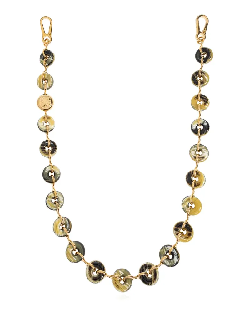 Loewe Taschenriemen mit rundem Anhänger - Gold Gold