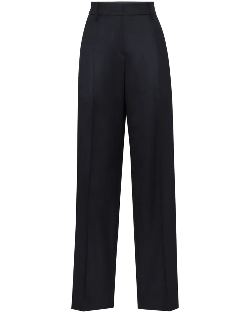 Brunello Cucinelli Weite Hose mit Monili-Detail - Schwarz Schwarz