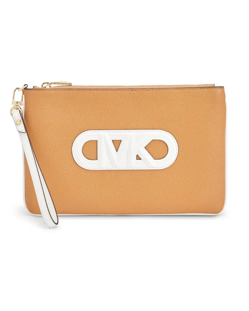 Michael Kors Große Jet Set Clutch Braun