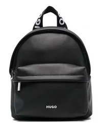 HUGO BOSS Rucksack mit Logo-Stempel Schwarz