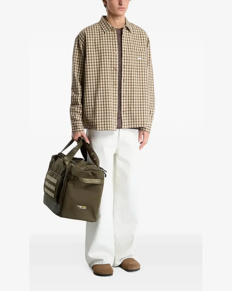 Obey Bigwig Axel check shirt - Braun Braun