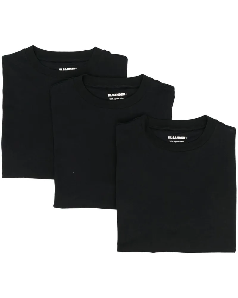Jil Sander Kurzärmeliges T-Shirts (3er-Set) - Schwarz Schwarz