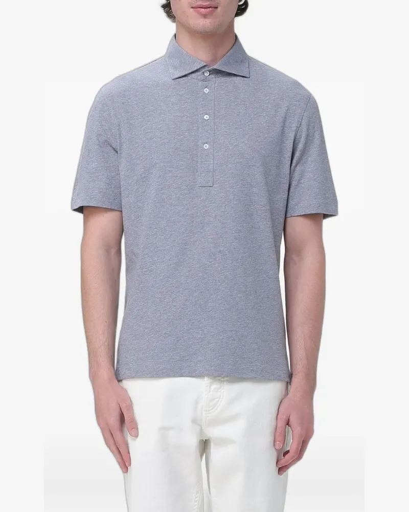 Brunello Cucinelli short-sleeve cotton polo shirt - Grau Grau
