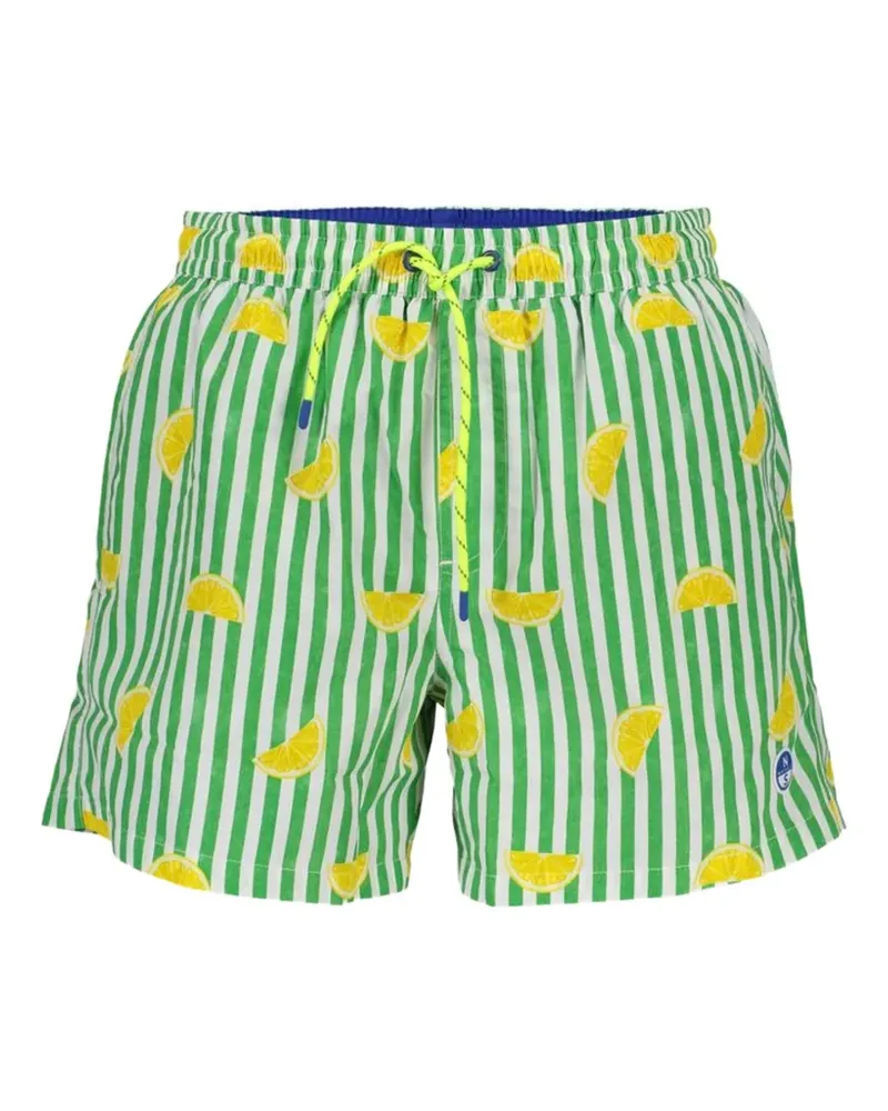 North Sails lemon-print swim shorts - Grün Grün