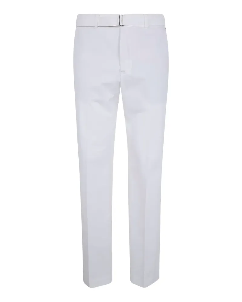 Incotex Hose mit Gürtel - Weiß Weiß