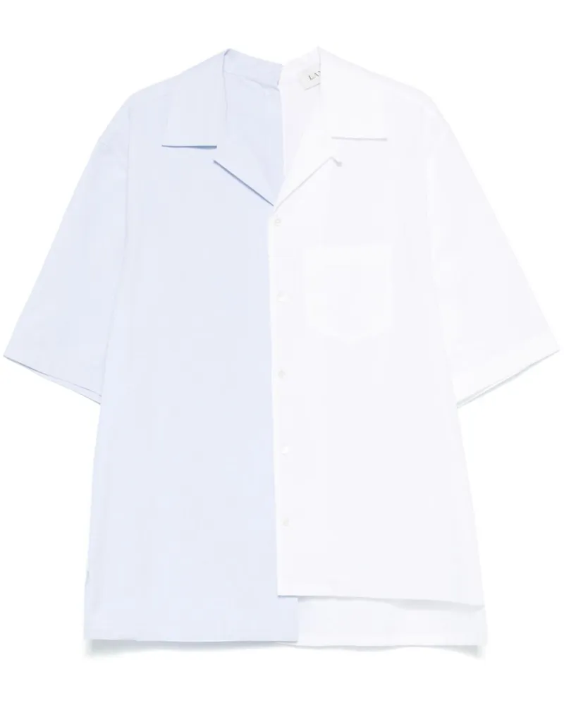 Lanvin Zweifarbiges Hemd - Weiß Weiß