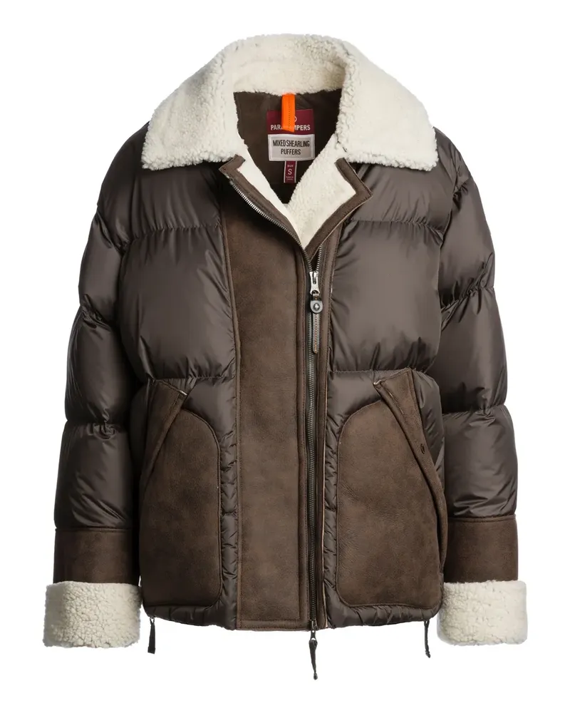 Parajumpers Jacke mit Shearling-Besatz - Braun Braun