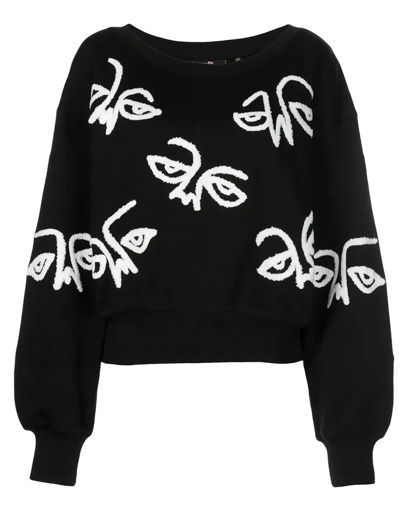 Haculla Sweatshirt mit grafischem Print - Schwarz Schwarz