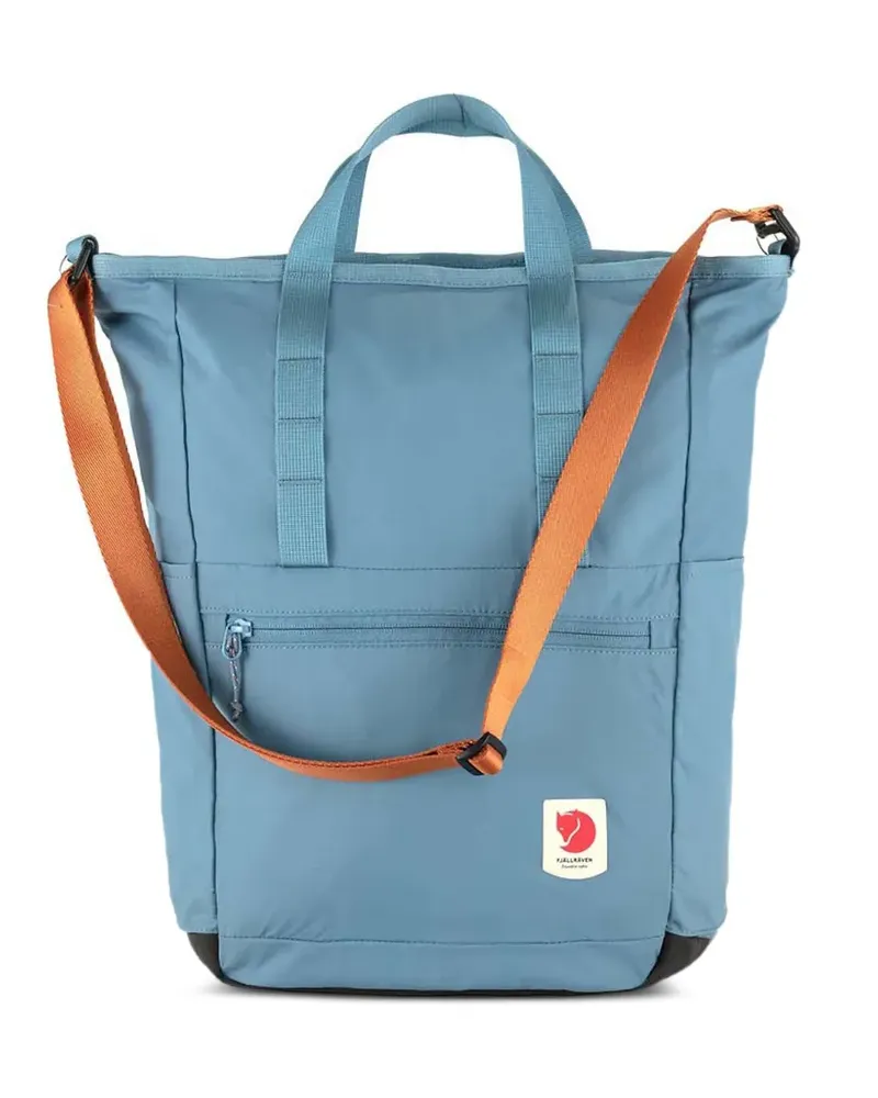 Fjäll Räven Rucksack mit Logo-Patch - Blau Blau
