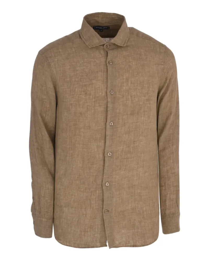 Frescobol Carioca Antonio linen shirt - Nude Nude