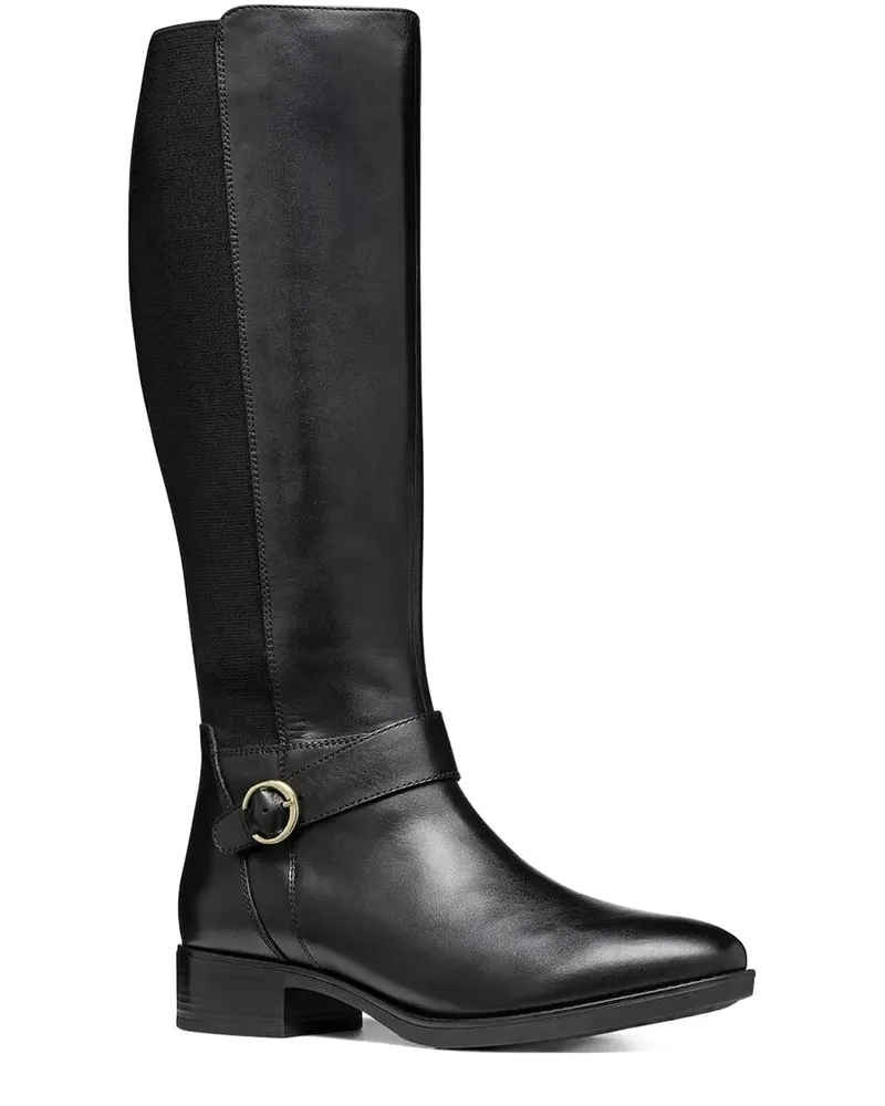 Geox Felicity Stiefel mit Schnalle - Schwarz Schwarz