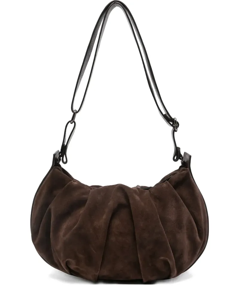 Reptile's House Plissierte Schultertasche - Braun Braun