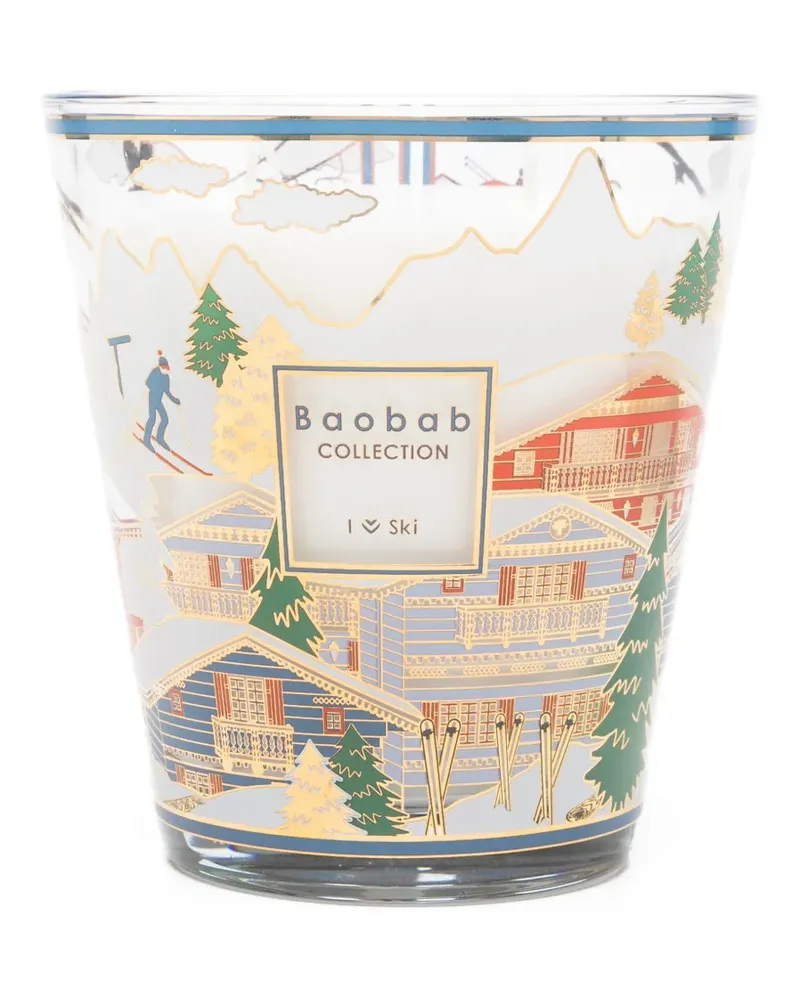 Baobab Collection I Love Ski Kerze (2300g) - Weiß Weiß