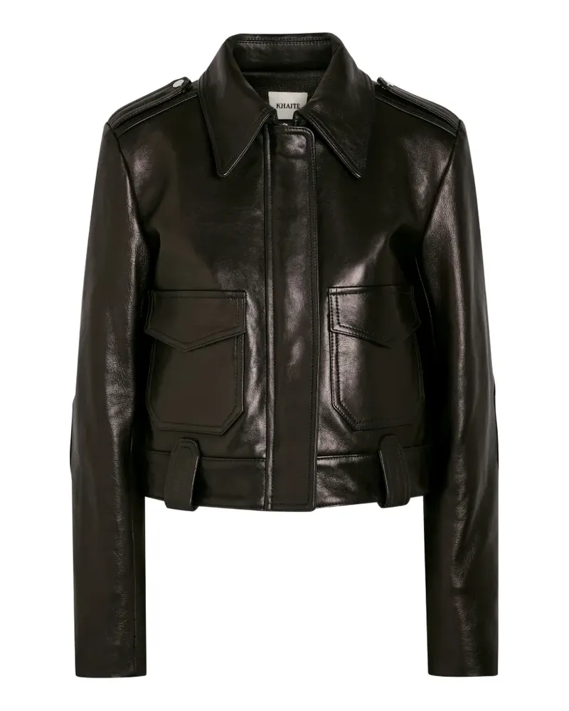 KHAITE Cordelia Jacke mit Kragen - Schwarz Schwarz