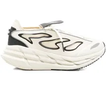 Adistar Plateau-Sneakers mit Flammen - Nude