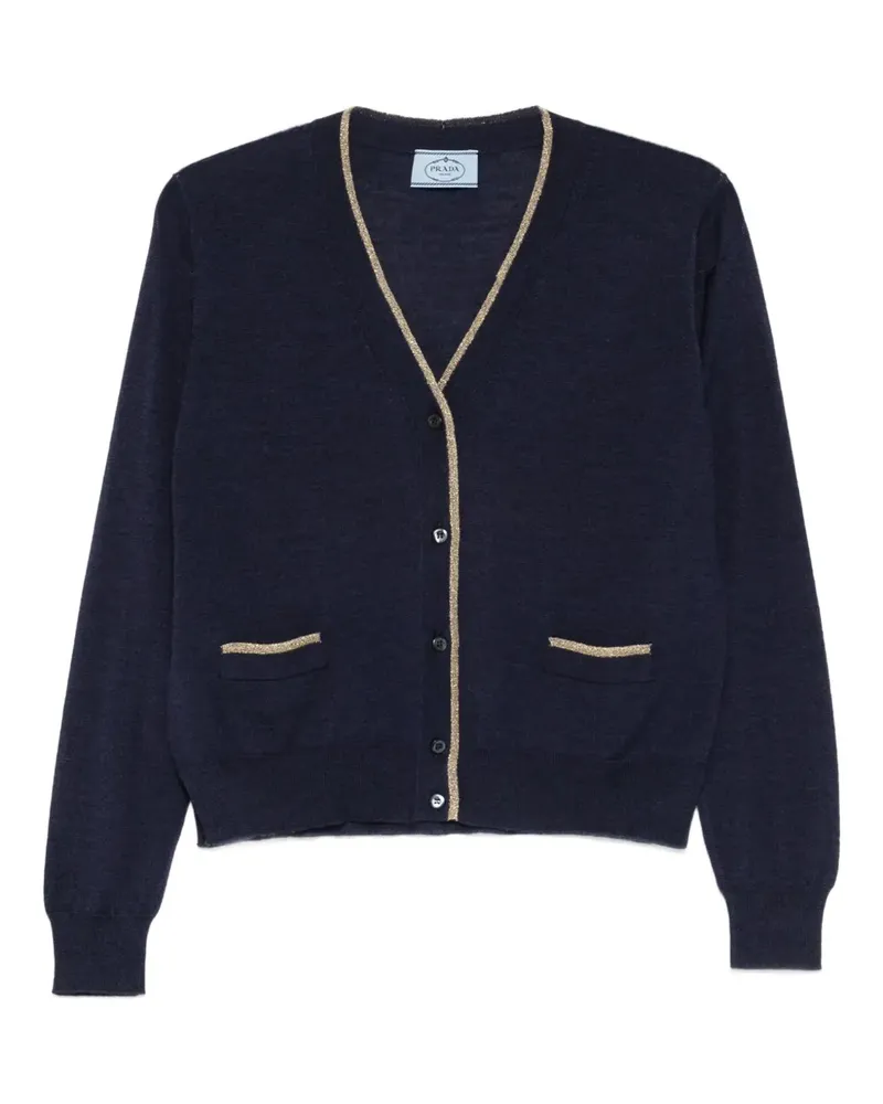 Prada Cardigan mit V-Ausschnitt - Schwarz Schwarz