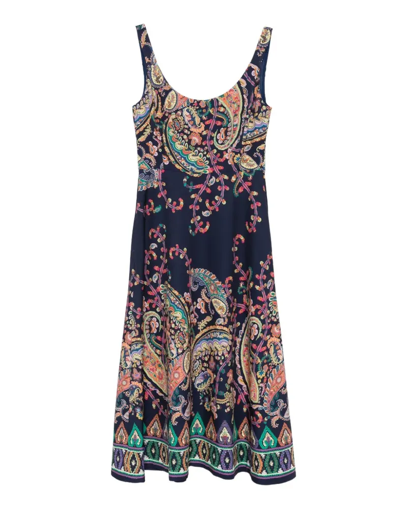 Etro Kleid mit Paisleymuster - Blau Blau